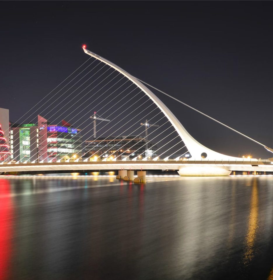 samuel beckett bridge over the liffey
