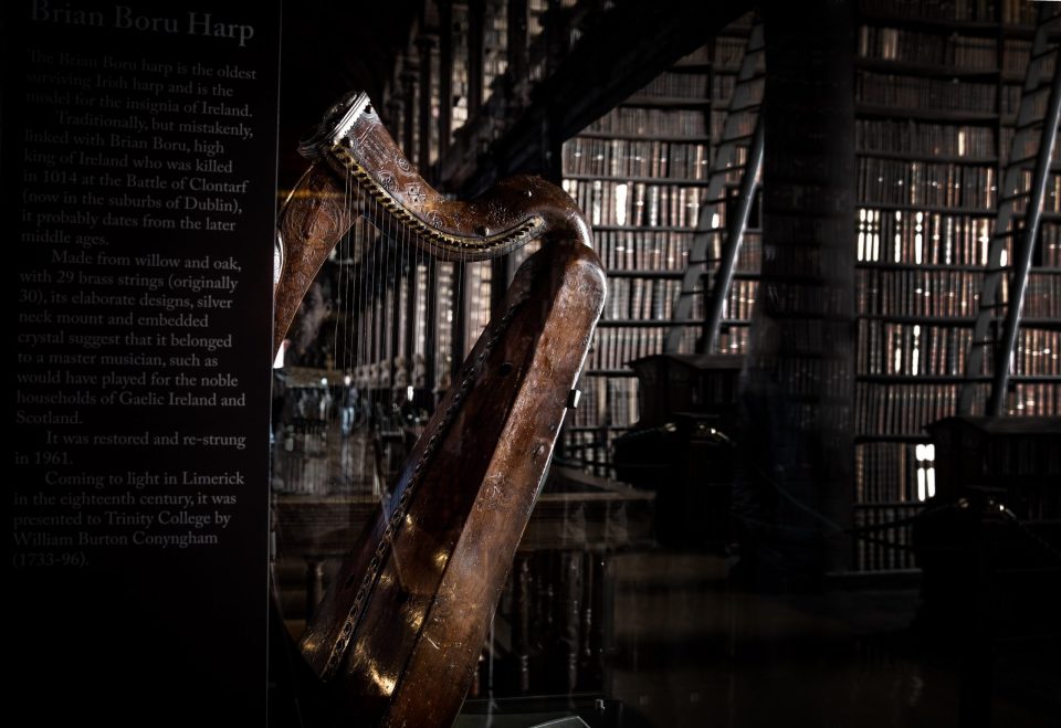 Brian Boru's harp in the Long Room
