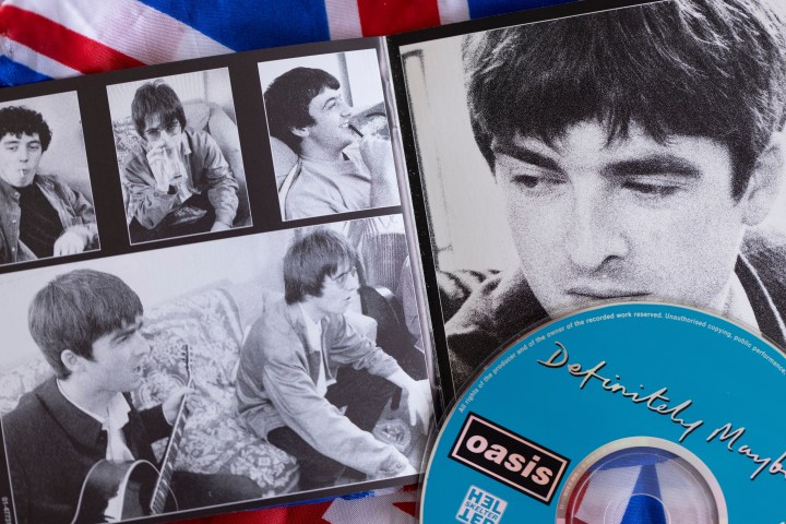 A collection of Oasis album covers