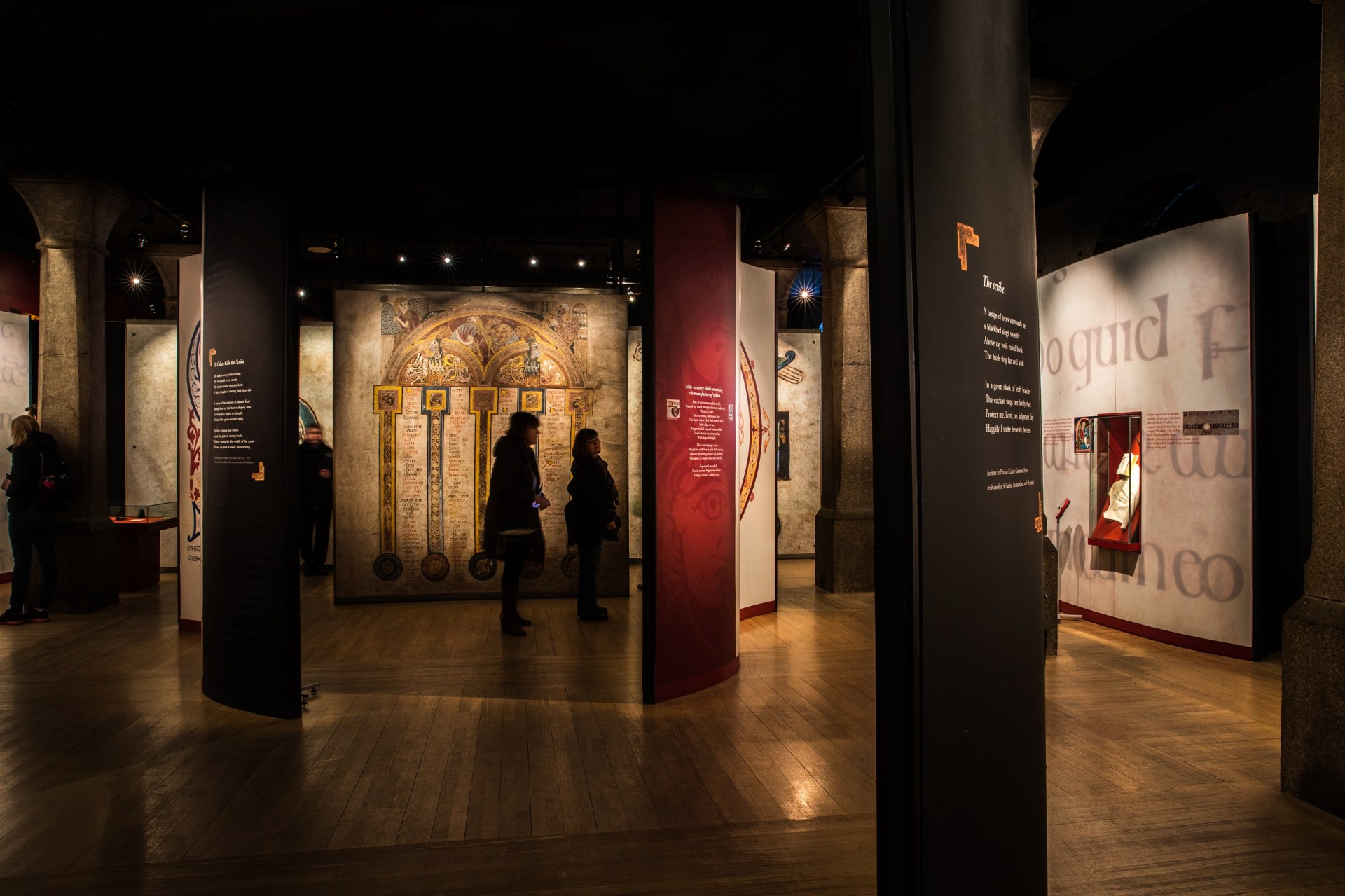 Image of inside The Book of Kells: Chi Rho