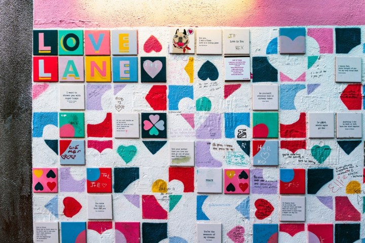 Street art in Love Lane, Dublin